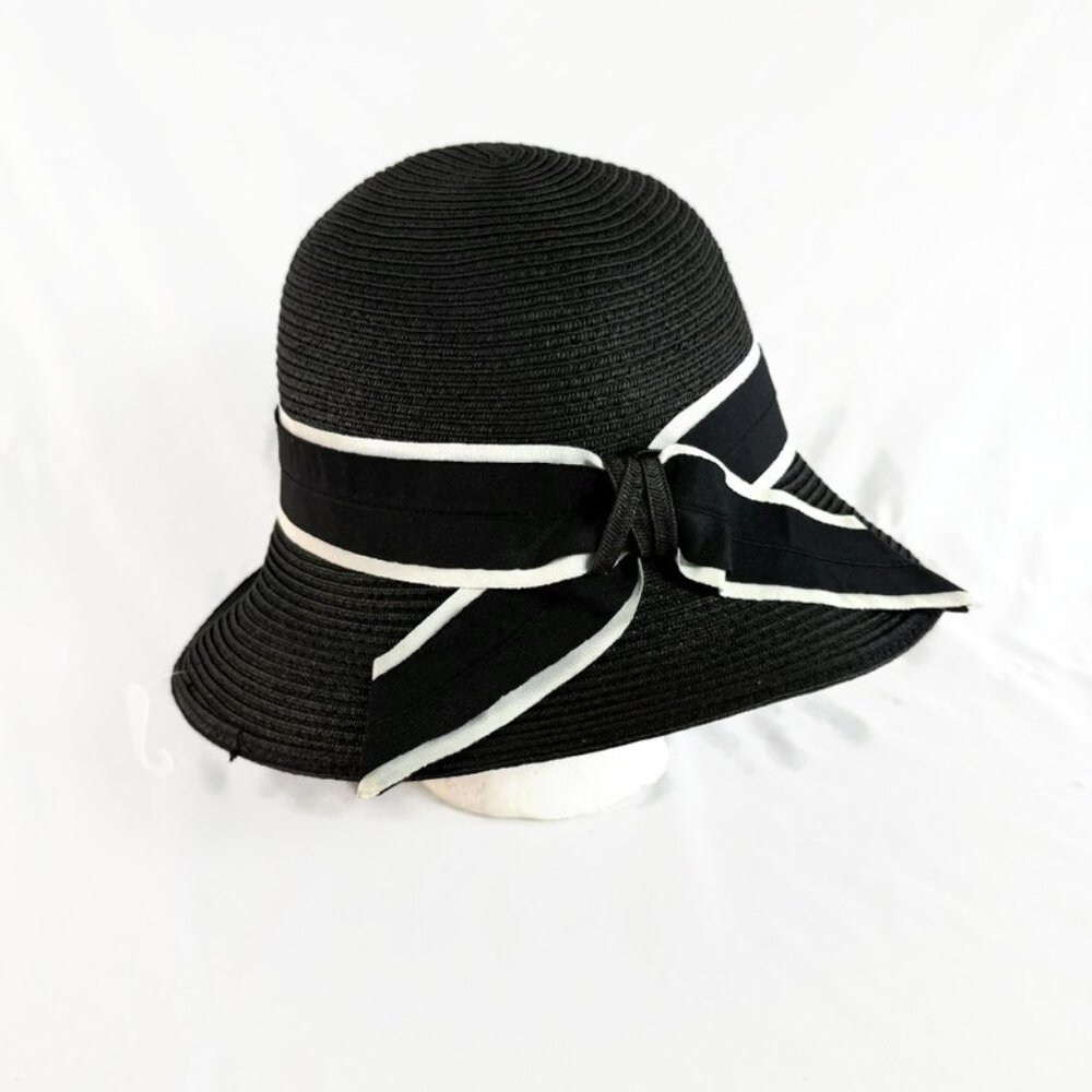 NWT Cynthia Rowley Bucket Hat Black O/S Sun Shade Hat